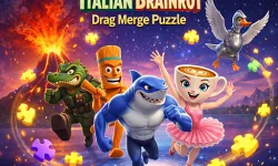 Italian Brainrot Drag Merge Puzzle image