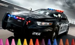 Police Cars Coloring image