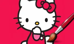 Easy Coloring Kitty image