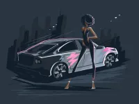 Old And New Cars Coloring image