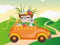 Bunnies Driving Cars Match 3 image