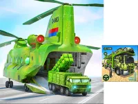US Army Cargo Transport Truck Driving image