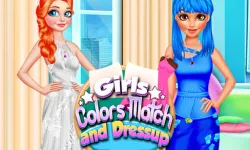 Girls Colour Match and Dress up image