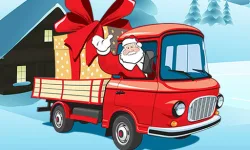 image bg Christmas Vehicles Jigsaw