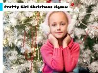 Pretty Girl Christmas Jigsaw image