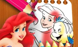 The Little Mermaid Coloring Book image