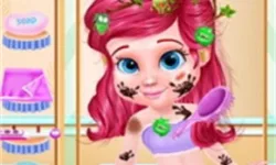 Messy Little Mermaid Makeover-Game image