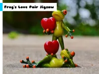Frog's Love Pair Jigsaw image