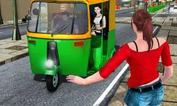 Public Tricycle Rickshaw Driver image