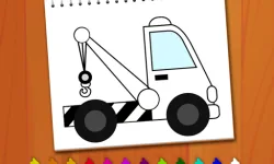 image bg Coloring Book: Excavator Trucks