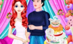 Mermaid Girl Wedding Cooking Cake Game image