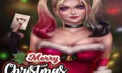 image bg Harley Quinn Christmas Sweater Dress Up