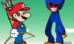 Mario vs Huggy Wuggy image