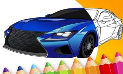 image bg draw Car - Japanese Luxury Cars Coloring Book