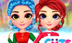 image bg Rainbow Girls Christmas Outfits