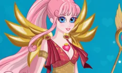 Cute Cupid is preparing for Valentines Day image