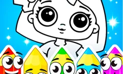 image bg Coloring Dolls