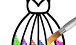 Princess Glitter Coloring - For Kids image