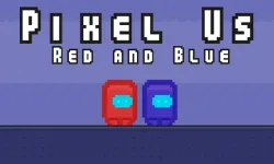 Pixel Us Red and Blue image