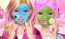 Best Friends Sleepover Party - Makeover Game image