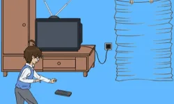 Turn on the TV image