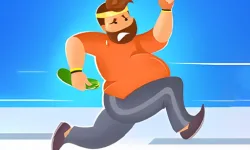 Fat man parkour image