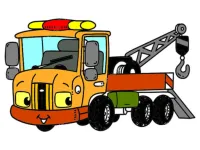 image bg Tow Trucks Coloring