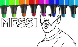 Messi Coloring Pages image