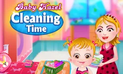 image bg Baby Hazel Cleaning Time