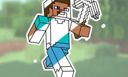 image bg Minecraft Coloring Book Online