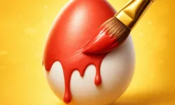 Easy Easter Coloring Eggs image