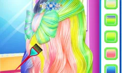 image bg Fashion Rainbow Hairstyle Design