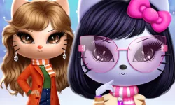 Kitty Squad Winter Dress up image