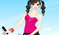 Bicycle Girl Dressup image
