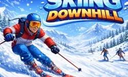 image bg Skiing Downhill