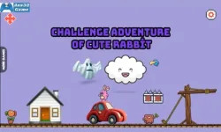 Challenge adventure of cute rabbit image