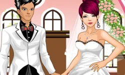 Wedding Couple Dressup image