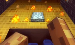 Parkour in the cave 3D image