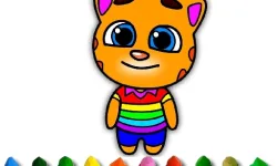 Talking Tom Coloring Book image