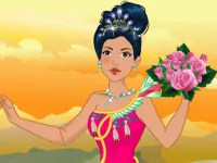 Native American Princess Wedding Dress up image