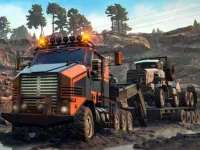 Trucks in Mud Jigsaw image
