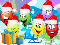 Christmas Balloons Bursting image