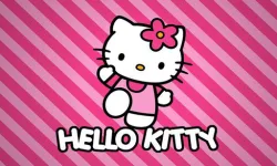 BTS Hello Kitty Coloring image