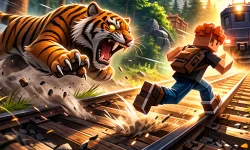 image bg Running From A Hungry Tiger