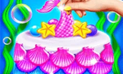 Mermaid Cake Cooking Design - Fun in Kitchen image