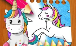 Unicorn Coloring Book image