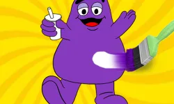 Grimace Shake Coloring Book image