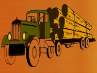 image bg Logging Trucks Coloring