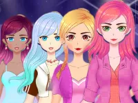 image bg anime girls dress up and makeup game