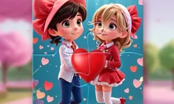Valentine Couple Jigsaw Puzzle image